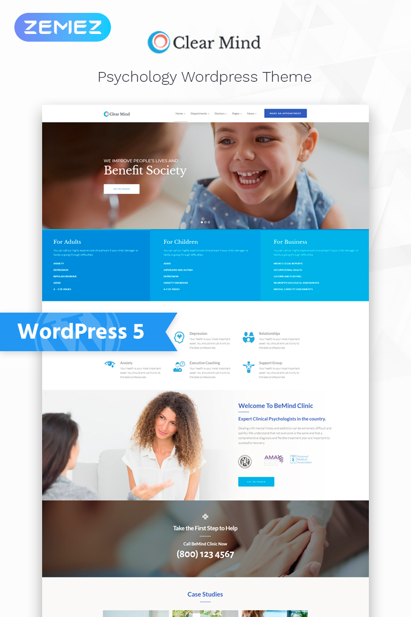 Clear Mind - Psychological Center Multipurpose Classic Elementor WordPress Theme #76273 -   19 fitness Logo wordpress theme ideas