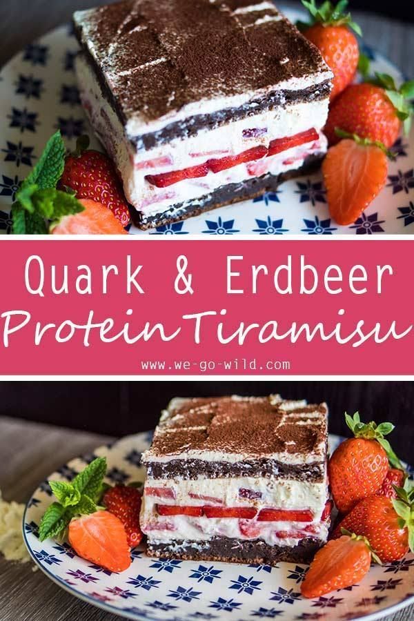 Protein Tiramisu mit Erdbeeren -   19 fitness Rezepte quark ideas