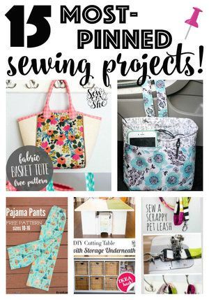15 Sewing Projects with the Most Pins (& re-pins!) -   22 fabric crafts Easy fat quarters ideas