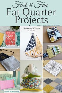 Things to Make with Fat Quarters -   22 fabric crafts Easy fat quarters ideas