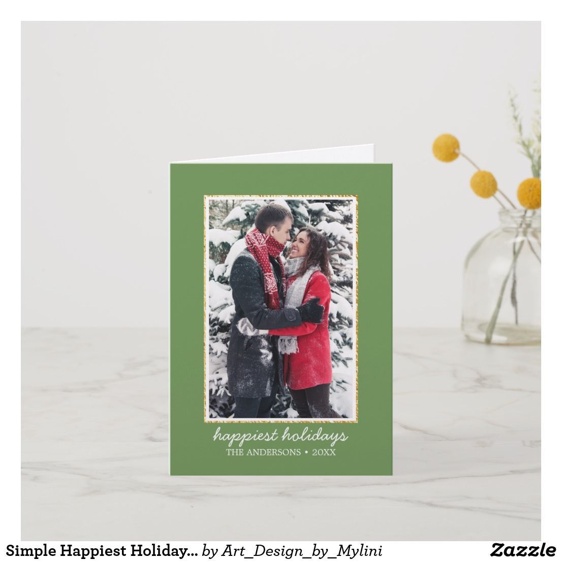 Simple Happiest Holidays Photo Christmas Greetings Holiday Card | Zazzle.com -   22 holiday Photos simple ideas