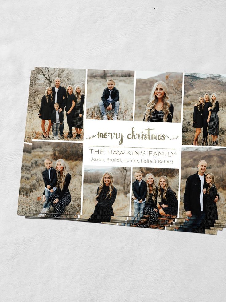 Holiday Photo Collage Cards | Photo Collage Christmas Cards | Simple Christmas Photo Cards | Just Married Photo Cards | Gold Christmas Cards -   22 holiday Photos simple ideas
