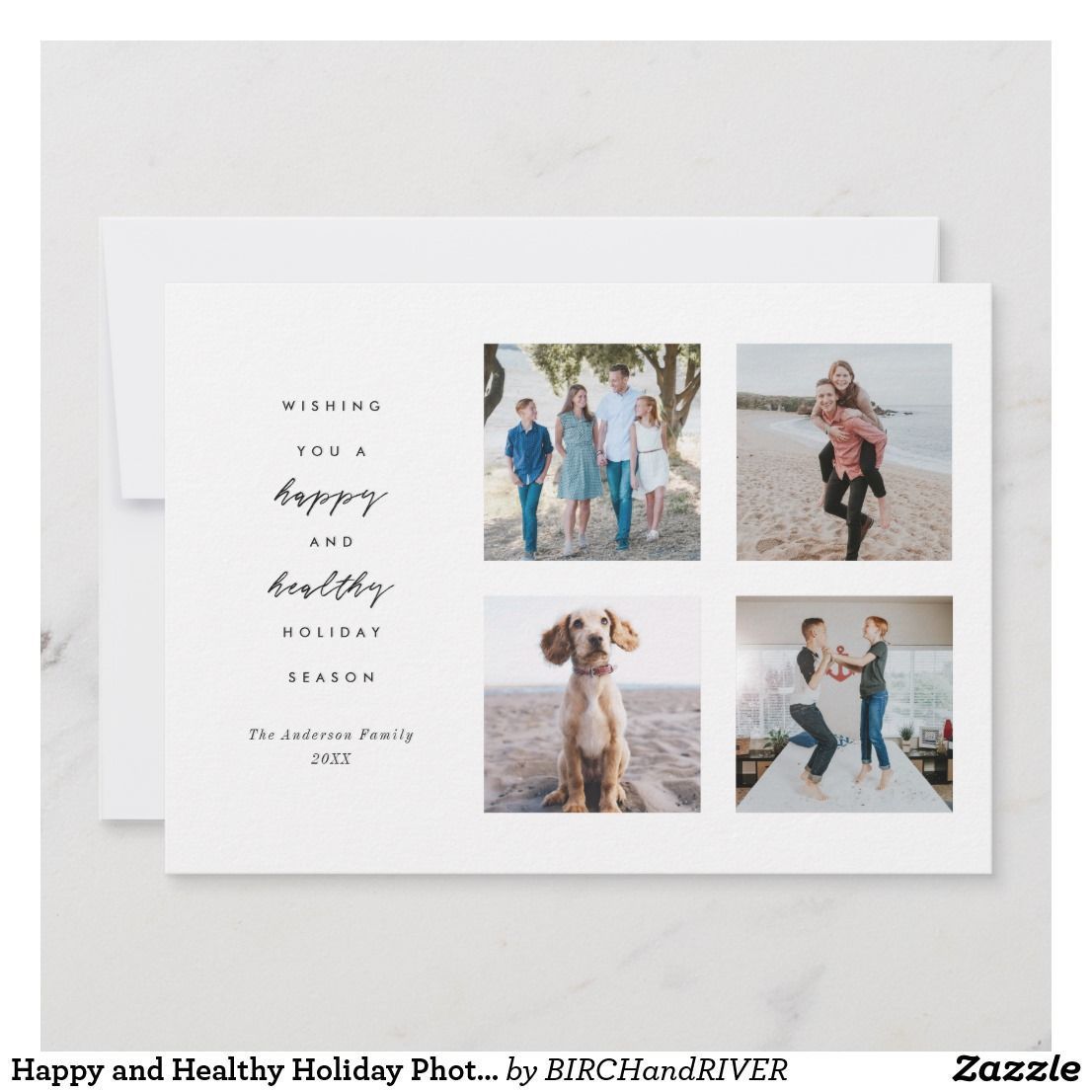 Happy and Healthy Holiday Photo Card | Zazzle.com -   22 holiday Photos simple ideas