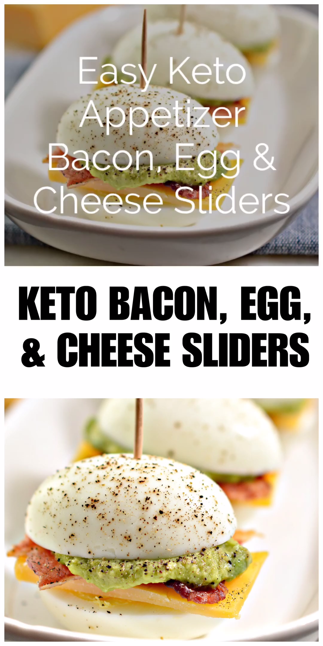 Keto Appetizer - Bacon, Egg & Cheese Sliders -   24 diet Snacks videos ideas