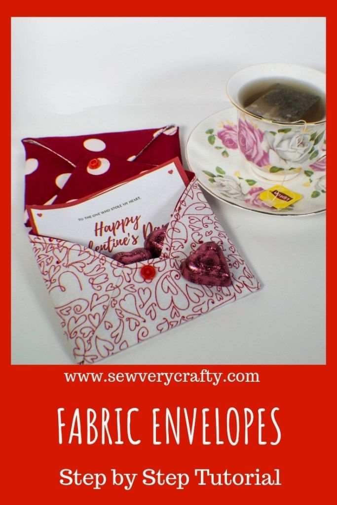 How to Make Fabric Envelopes -   24 fabric crafts No Sew patterns ideas