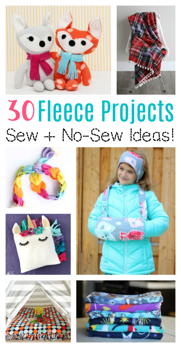 30 Fleece Sewing and No-Sew Projects to Make! -   24 fabric crafts No Sew patterns ideas
