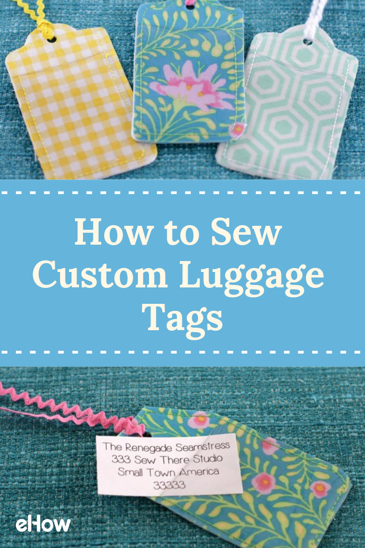 How To Sew Custom Luggage Tags -   24 fabric crafts No Sew patterns ideas
