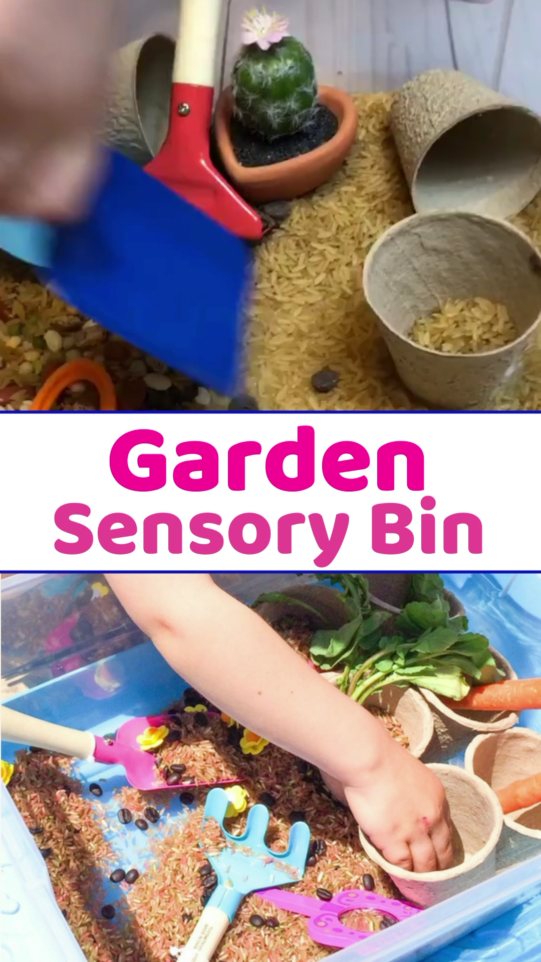 Garden Sensory Bin with Scented Rice -   25 planting Kindergarten video ideas