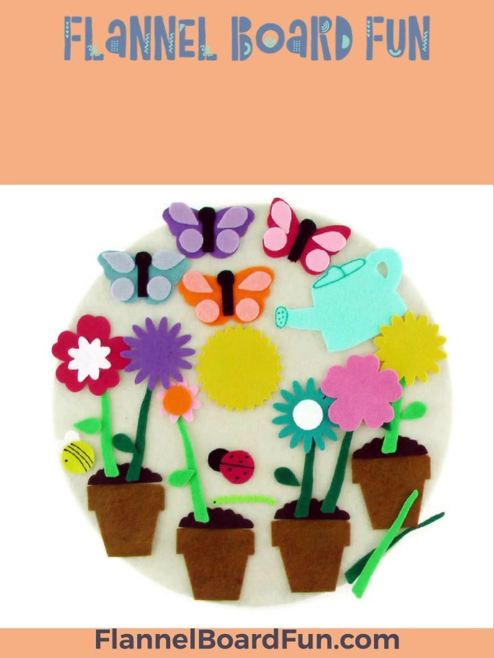 Felt Board Flower Set for Home & Travel -   25 planting Kindergarten video ideas