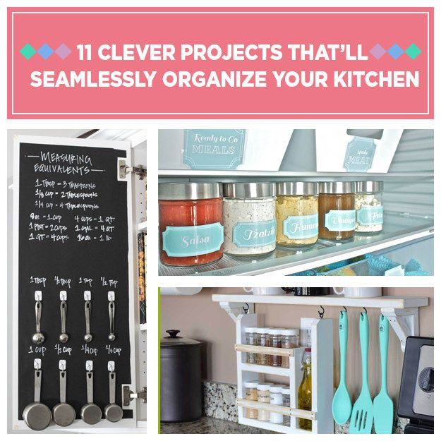 11 Kitchen DIY Projects That Will Help You Get Organized -   6 diy projects Awesome buzzfeed ideas