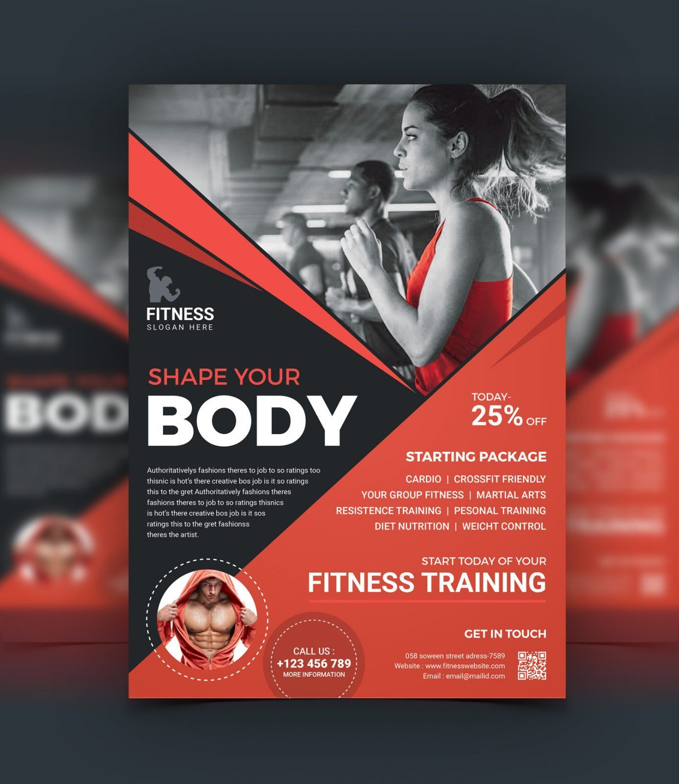 7 fitness Center ads ideas