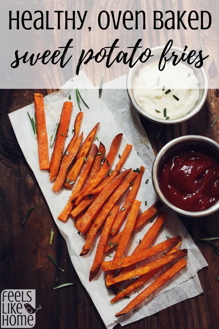 Sweet Potato Oven Fries -   7 healthy recipes Vegetables french fries ideas