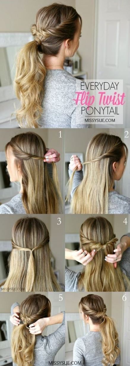 Hairstyles long hair everyday pony tails 27+ Best Ideas -   9 hairstyles Everyday easy ideas