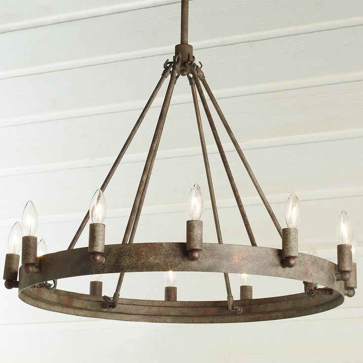 Urban Loft Industrial Circular Chandelier - 12 Light -   9 room decor Urban loft ideas