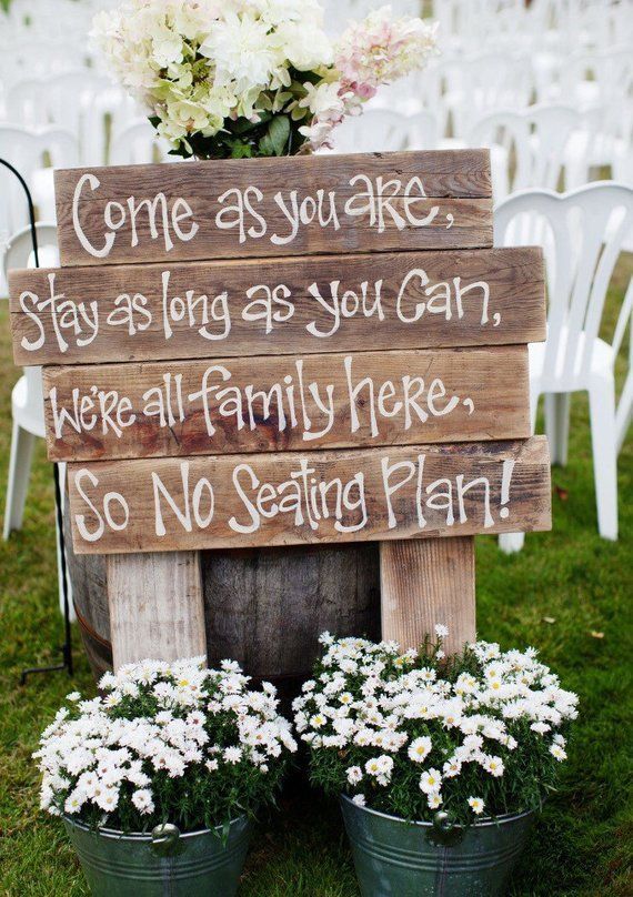 Rustic Wedding Signs - Barn Wedding Decor - Personalized Wedding Signs -   9 wedding Simple country ideas