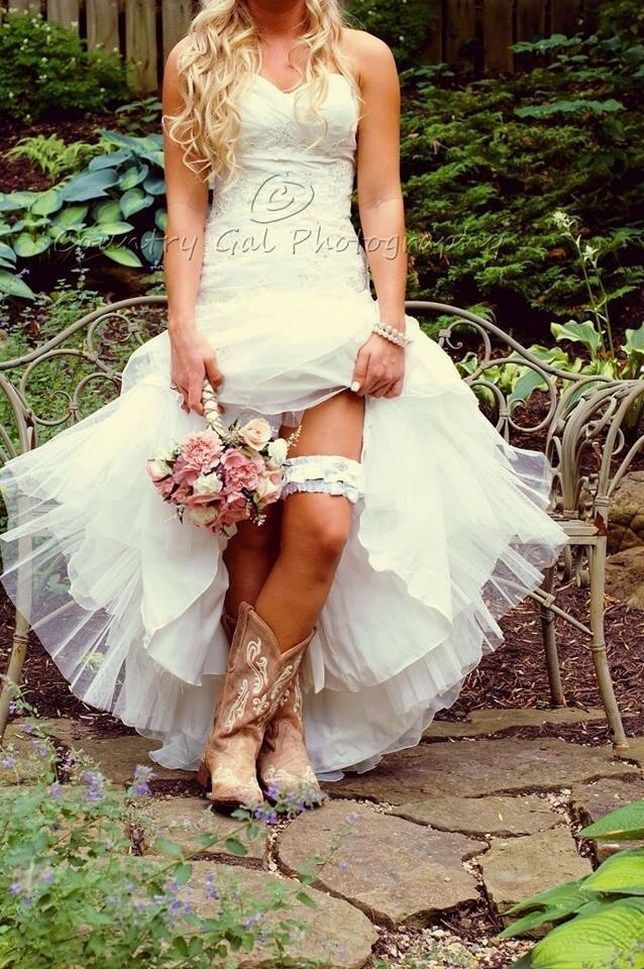 Simple country style wedding dresses with boots trends (5) -   9 wedding Simple country ideas