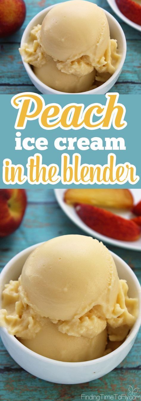 Peach Ice Cream -   10 desserts Ice Cream blenders ideas