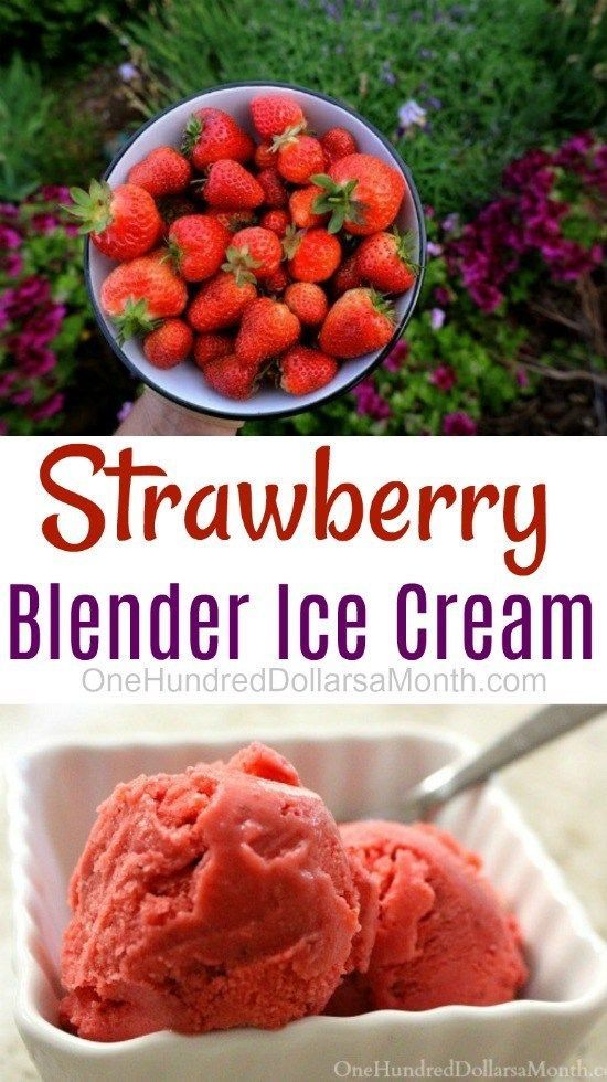 Strawberry Blender Ice Cream -   10 desserts Ice Cream blenders ideas