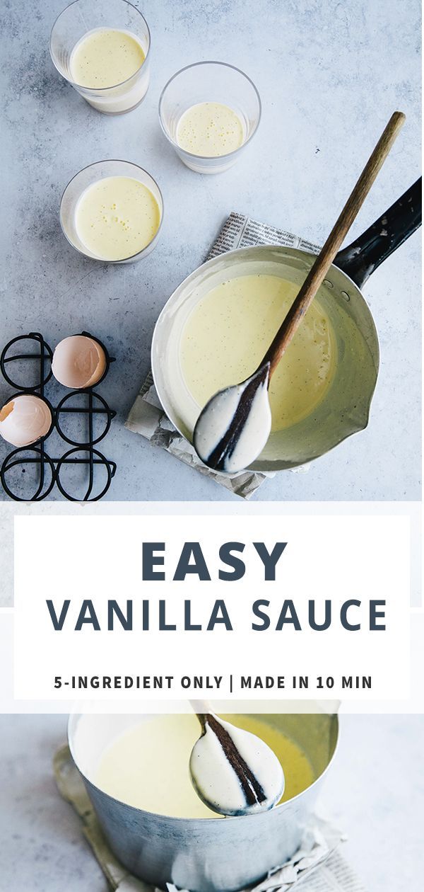 Easy Vanilla Sauce -   10 desserts Plating sauce ideas
