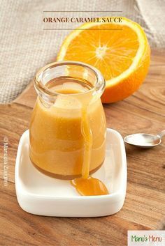 Orange Caramel Sauce -   10 desserts Plating sauce ideas