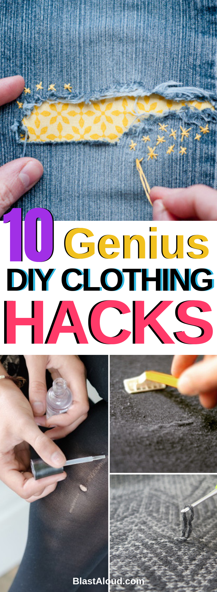 10 DIY Clothes Fashion life hacks ideas