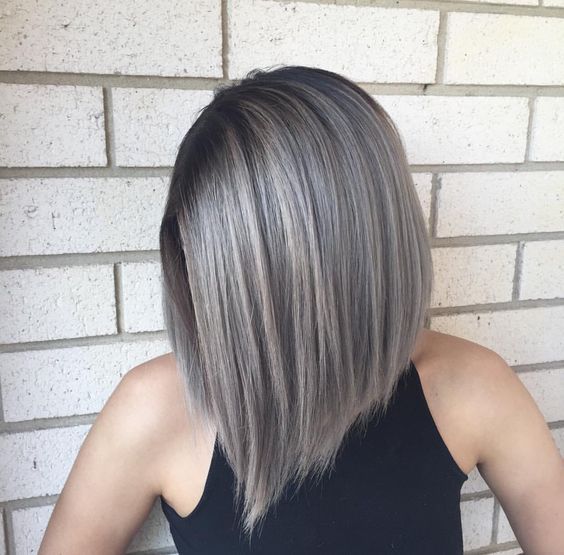 34 Trendy Silver/Gray Hairstyle Ideas for 2019 -   10 hair Gray faces ideas