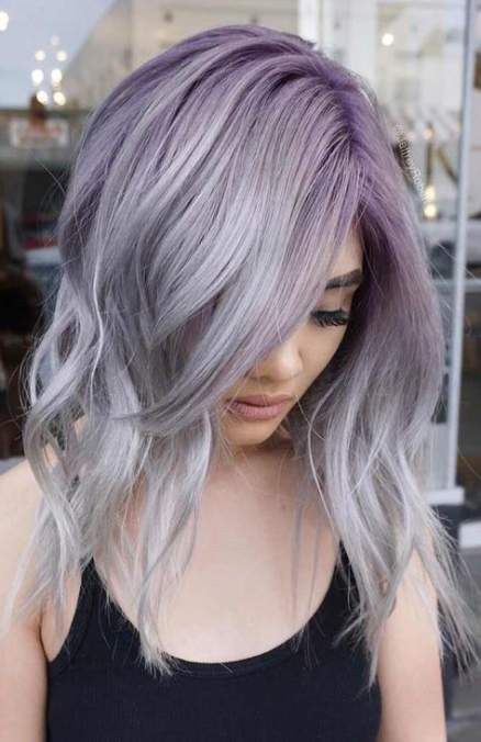 Hair color grey silver purple 20+ Ideas -   10 purple hair Quotes ideas