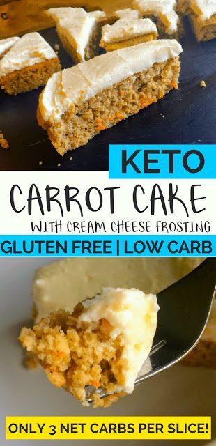 Low Carb Keto Carrot Cake with Cream Cheese Frosting Recipe -   11 cake Easy low carb ideas