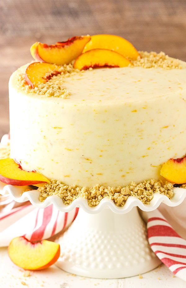 Brown Sugar Layer Cake with Peach Filling -   11 cake Fruit baby ideas