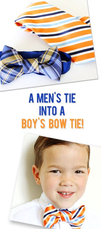 DIY: Make a Bow Tie From a Men's Necktie -   11 DIY Clothes Man neck ties ideas