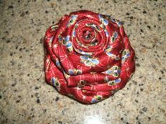 Making a Men's Silk Tie Rose Pin -   11 DIY Clothes Man neck ties ideas