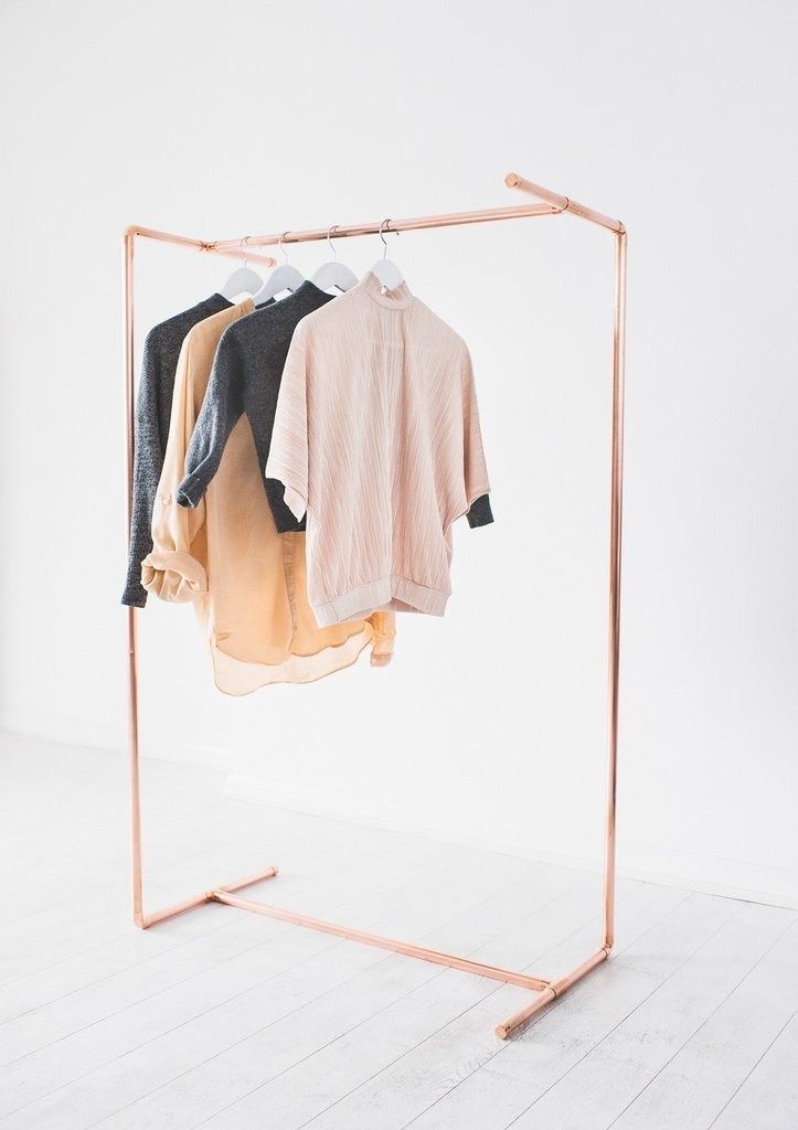 30+ Clever Copper Pipe Clothes Rack Ideas -   11 DIY Clothes Rack walks ideas