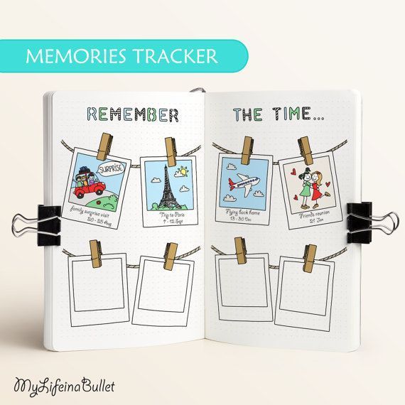 Memory Tracker -   11 fitness Planner memories ideas