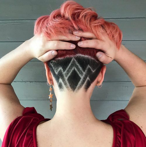 19 Edgy Undercut Designs in 2019: Flowers, Hearts, Chevrons & More -   11 hair Art shaved ideas