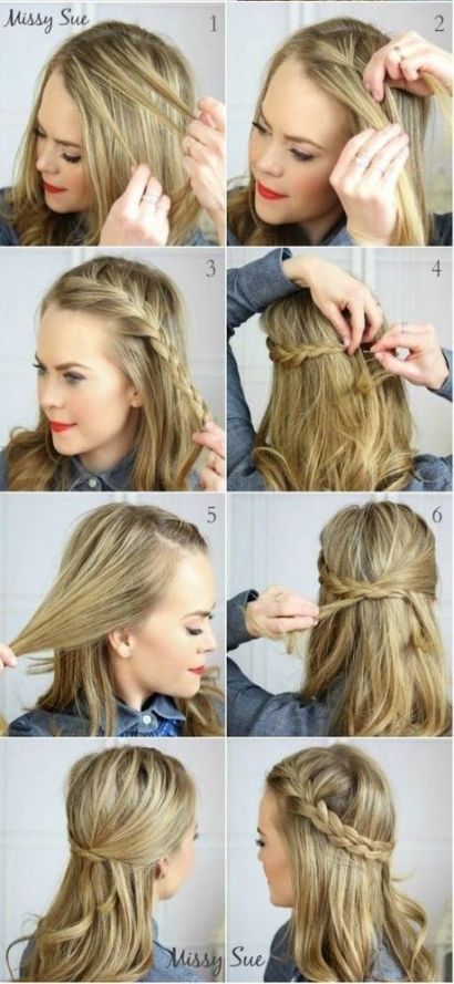 11 hairstyles For Medium Length Hair no heat ideas