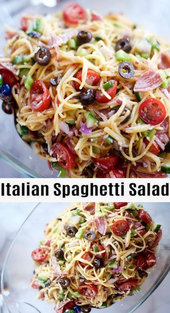 Summer Italian Spaghetti Salad Recipe -   11 healthy recipes Summer spaghetti squash ideas