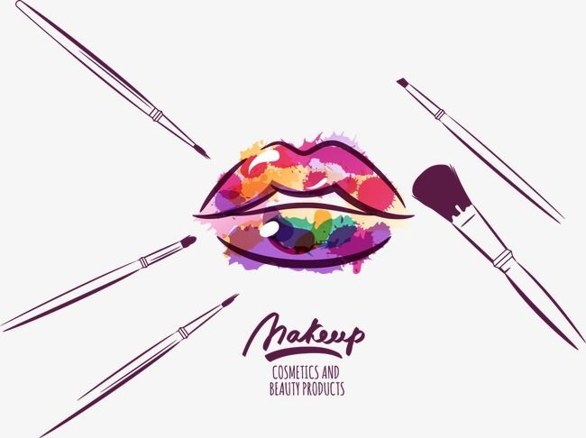 Vector Tools Makeup And Lips, Lips, Cartoon Lips, Cosmetic PNG and Vector with Transparent Background for Free Download -   11 makeup Logo cartoon ideas