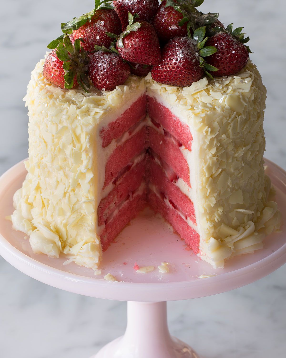 Strawberry Layer Cake For 6-8 People -   12 cake Aesthetic vintage ideas