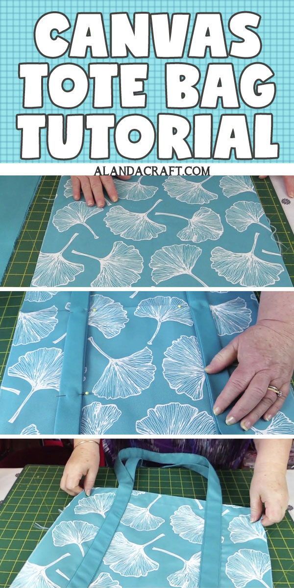 DIY Canvas Tote Bag Tutorial -   12 diy projects Sewing tote bags ideas