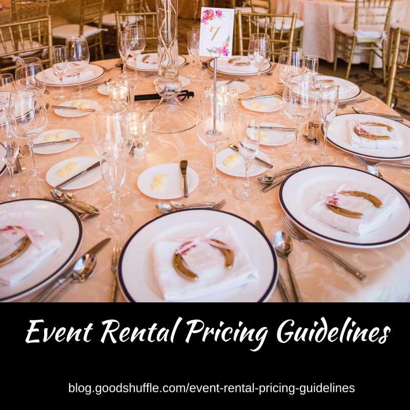Event Rental Pricing Guidelines -   12 Event Planning Business shops ideas