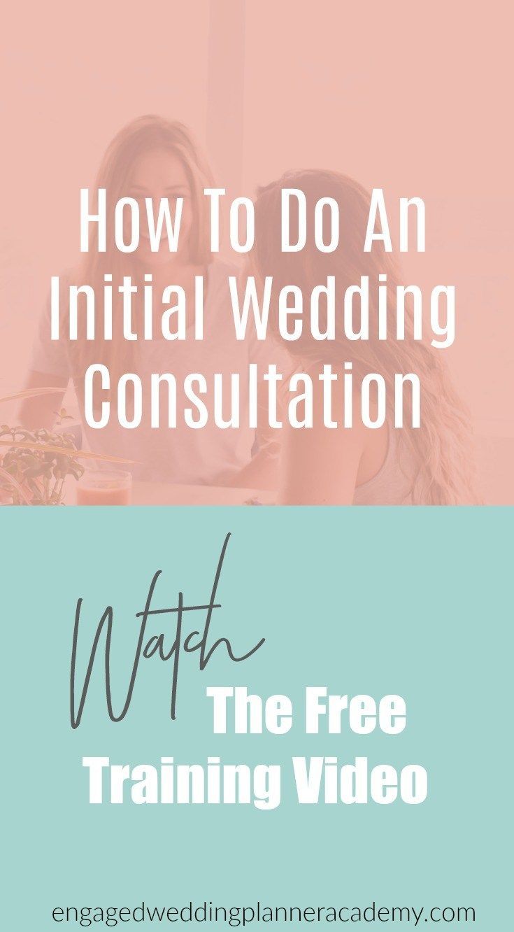 How To Do An Initial Wedding Consultation -   12 Event Planning Business shops ideas