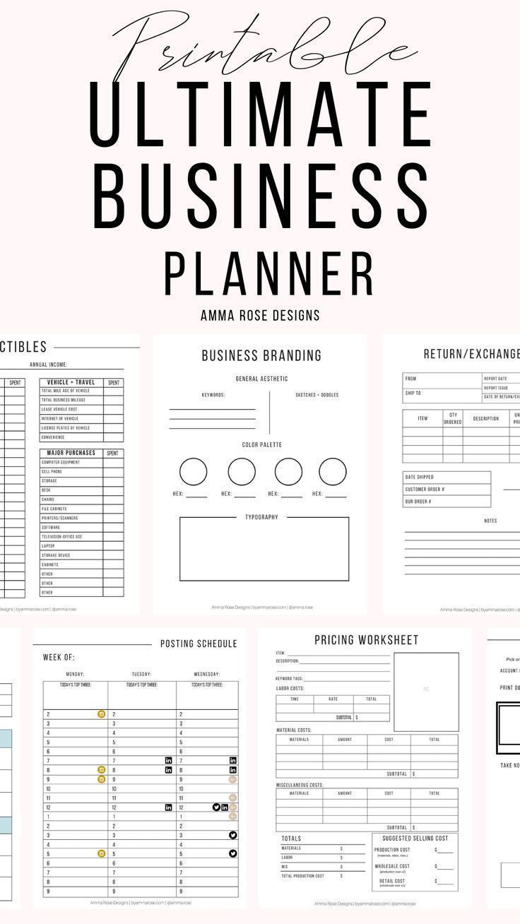 Business Planner Printable | Business Planner PDF | Business Planning | Business Planner | Business Bundle | 2019 Business | Small Business -   12 Event Planning Business shops ideas
