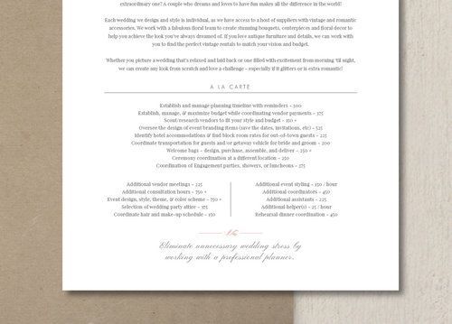 Wedding Planner Pricing Guide Template - Eucalyptus -   12 Event Planning Pricing guide ideas