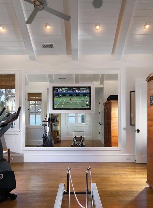 58 Awesome Ideas For Your Home Gym. It's Time For Workout -   12 fitness Room mirror ideas