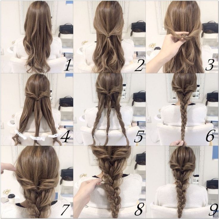 10 Quick and Easy Hairstyles (Step-by-step) -   12 hair Easy step by step ideas