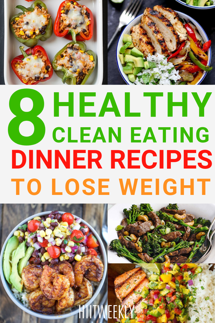 8 Clean Eating Recipes for Dinners -   12 healthy recipes Fast clean eating ideas