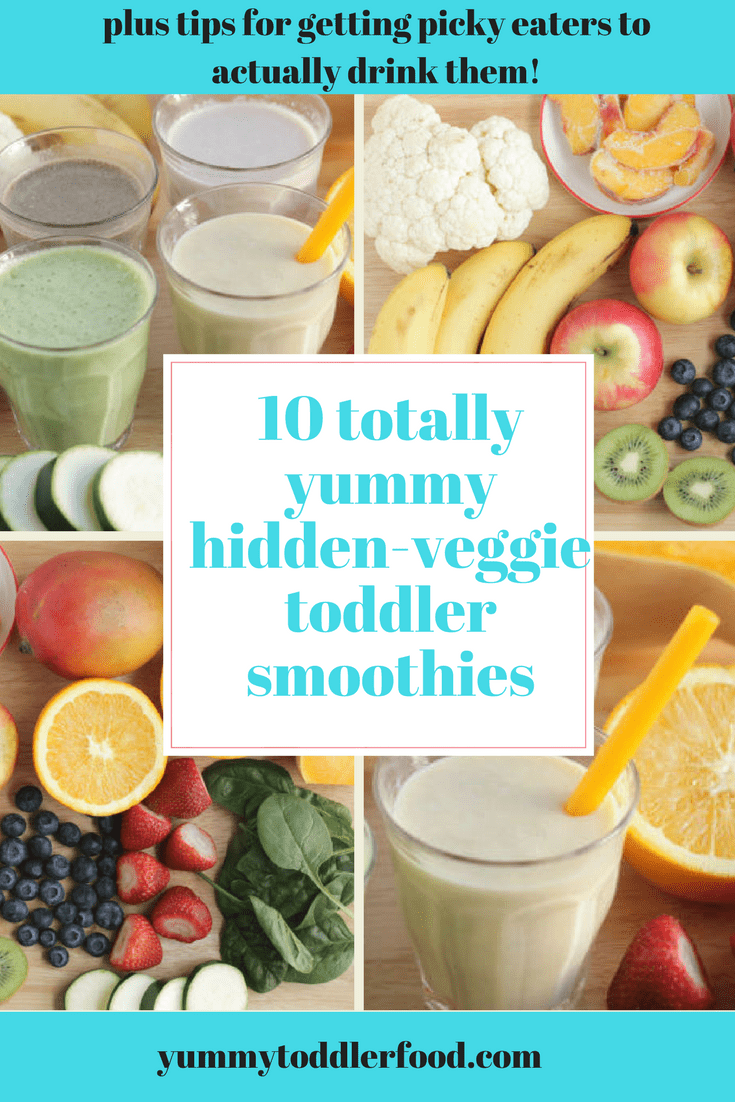 10 Healthy Toddler Smoothies with Hidden-Veggies -   12 healthy recipes For Kids hidden veggies ideas