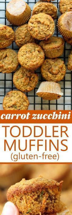Carrot Zucchini Toddler Muffins -   12 healthy recipes For Kids hidden veggies ideas