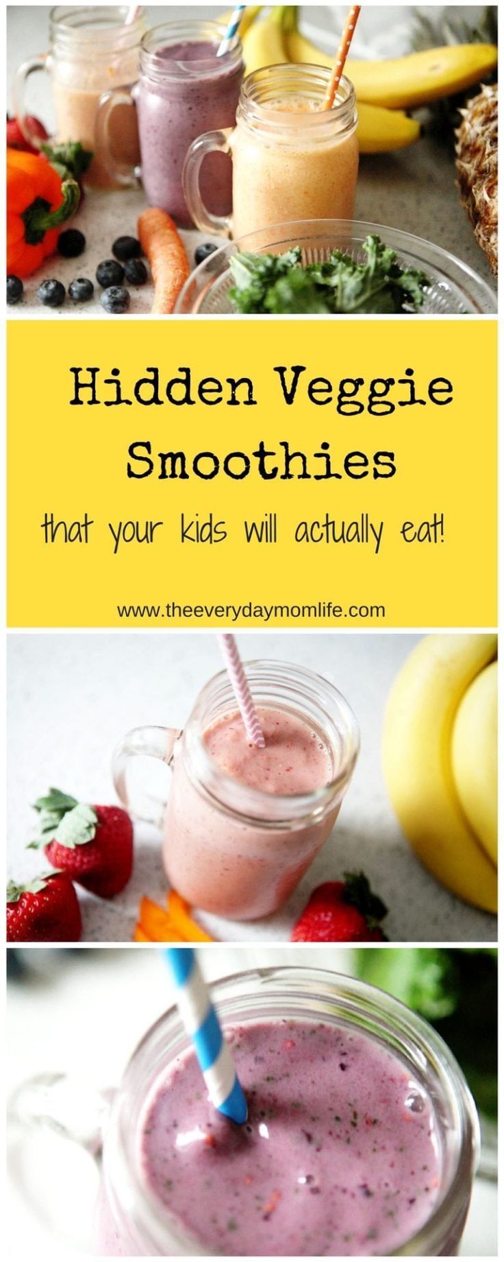 Hidden Veggie Smoothies Your Kids Will Actually Eat -   12 healthy recipes For Kids hidden veggies ideas