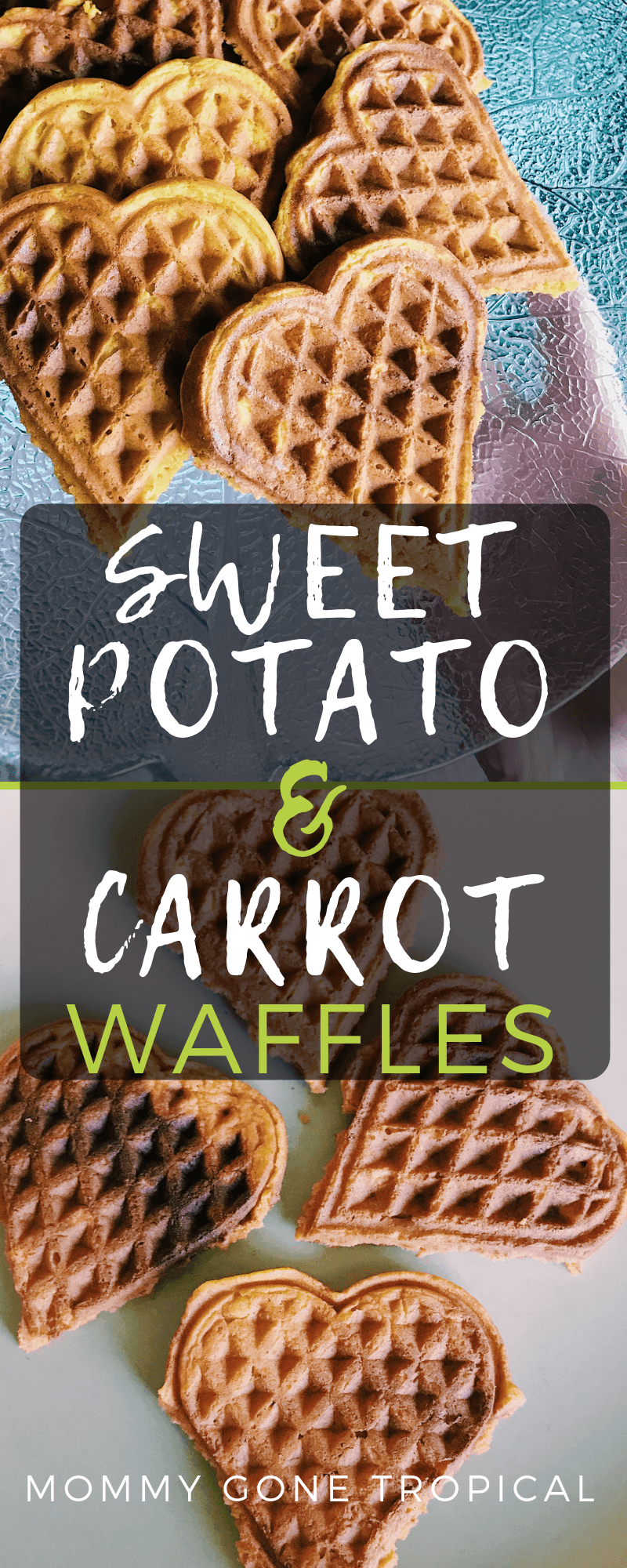 Sweet Potato Carrot Waffles -   12 healthy recipes For Kids hidden veggies ideas